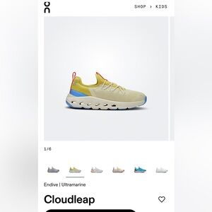 ON Cloud “Cloudleap” Kids Size 13